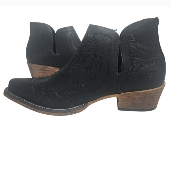 Roper Black Western Ankle Booties - Picture 5 of 8